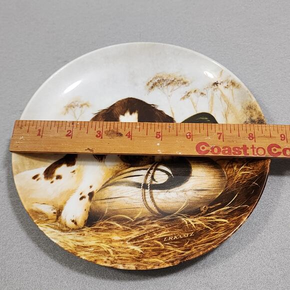 1987 "Dog Tired-The Springer Spaniel" 8.5" Collector Decorator Plate Lynn Kaatz - Picture 8 of 10